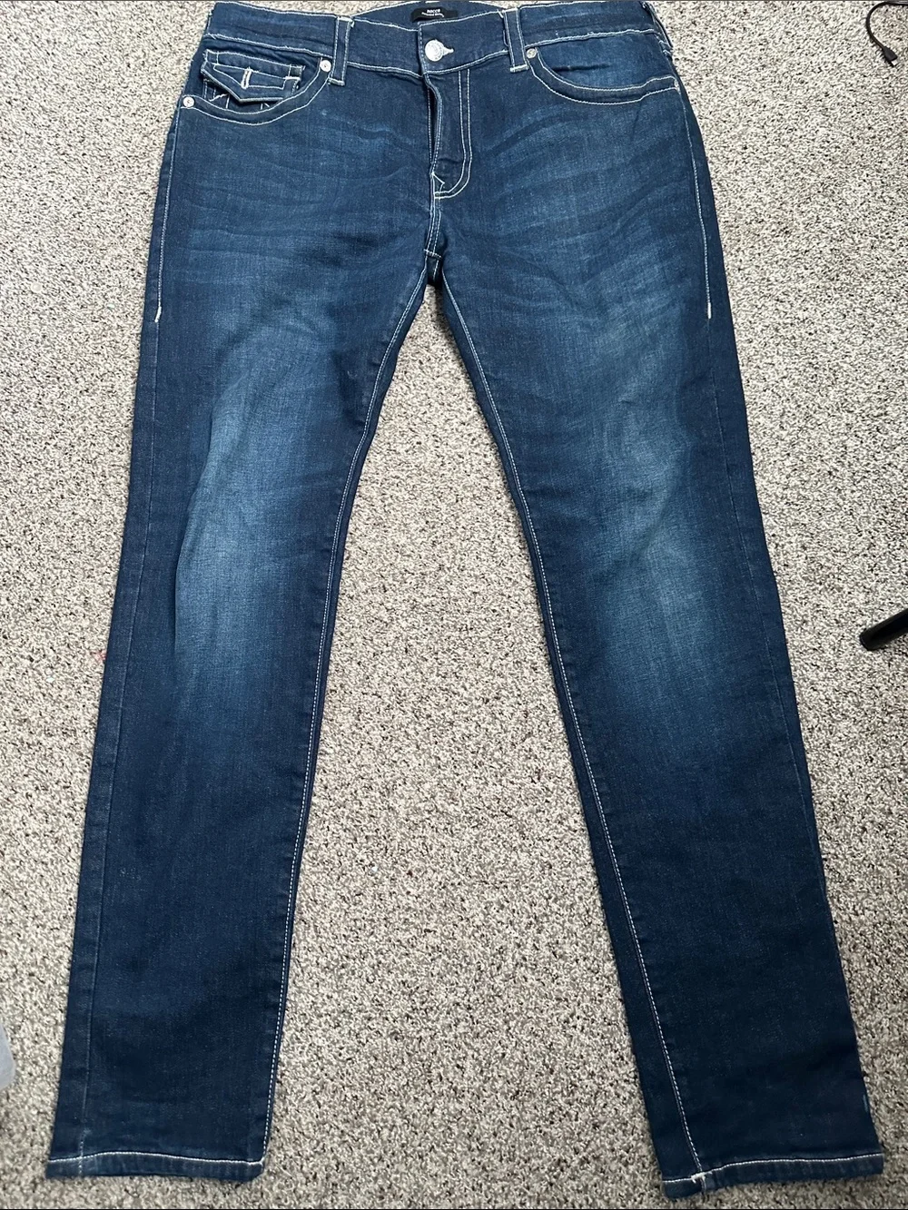 True religion Rocco relaxed skiny Men's Dark Blue Slim Fit Jeans 38
